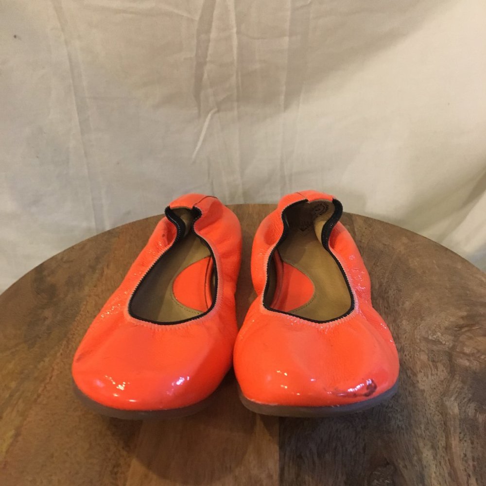 John Fluevog "Aimee" Neon Orange Flats